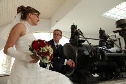 Brautpaar im Trausaal "Dampfmaschinenhalle" in Burkhardtsdorf
(Foto: privat)